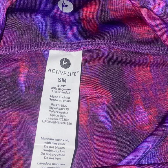 Active Life Purple Leggings - Picture 5 of 8